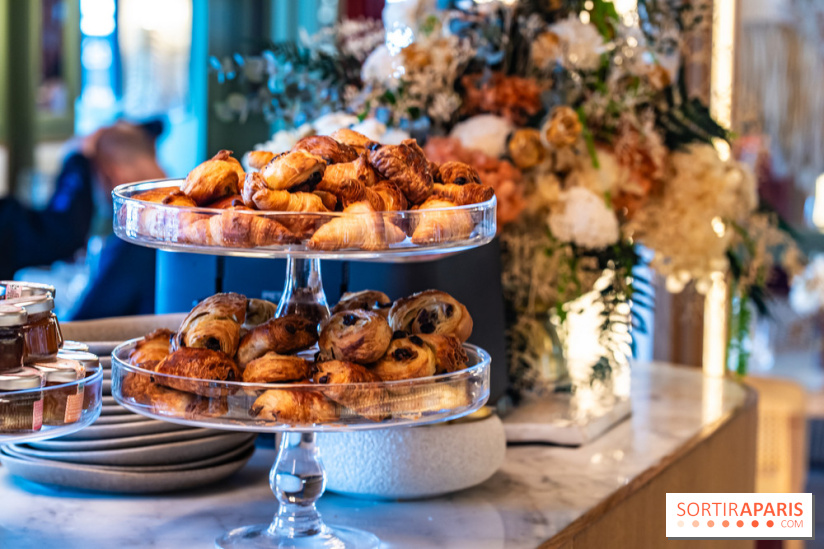 Brunch du Vesper Paris 7e - buffet à volonté et plats à table -  viennoiseries