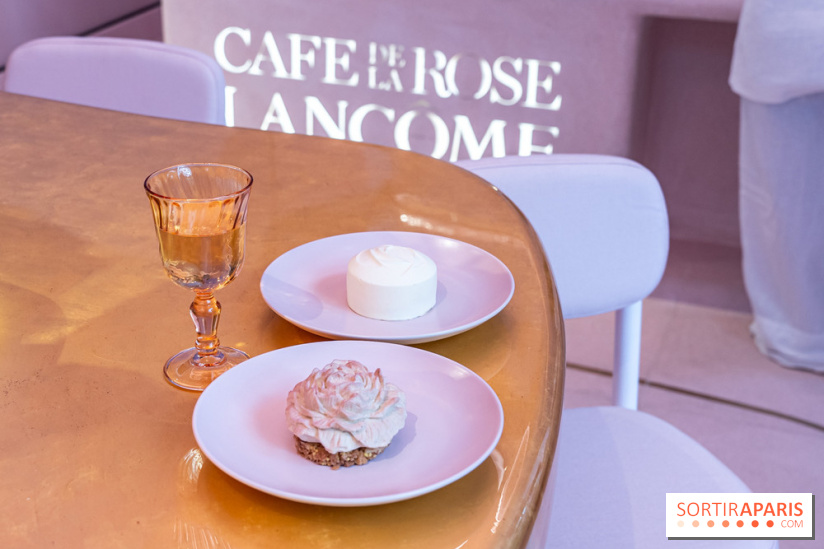 Le Café de la Rose Lancôme par Nina Métayer sur les Champs-Elysées à Paris