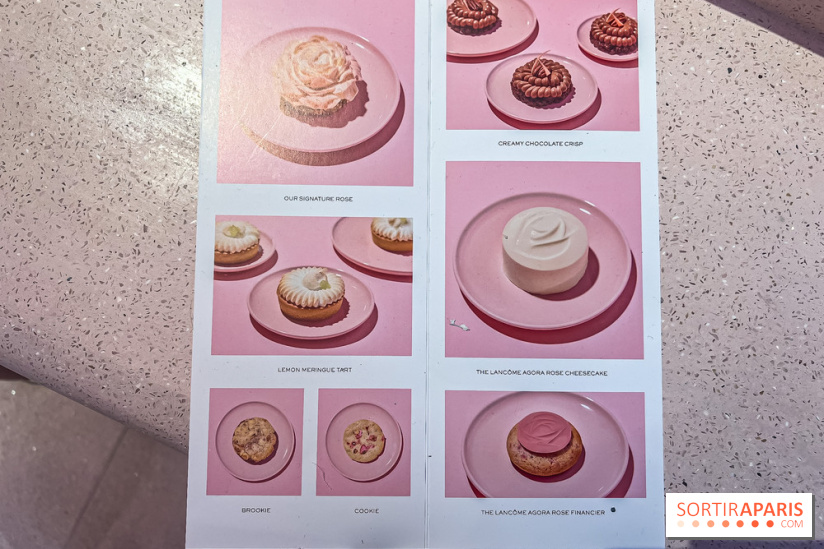 Le Café de la Rose Lancôme par Nina Métayer sur les Champs-Elysées à Paris - les pâtisseries 