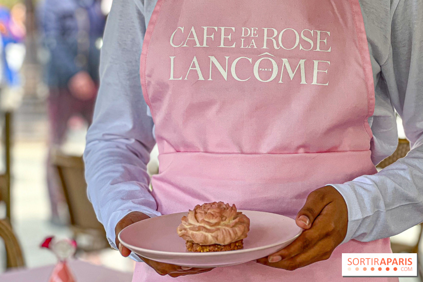 Le Café de la Rose Lancôme par Nina Métayer sur les Champs-Elysées à Paris - Exposition Siège Social Sisley 1086180