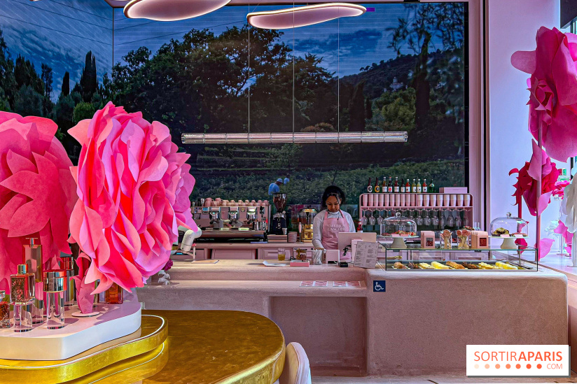 Le Café de la Rose Lancôme par Nina Métayer sur les Champs-Elysées à Paris - Exposition Siège Social Sisley 1086303