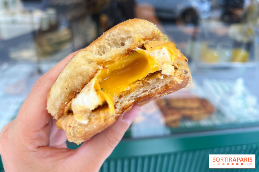 Maurice Sfez Café - Egg and cheese sandwich