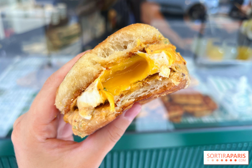 Maurice Sfez Café - Egg and cheese sandwich