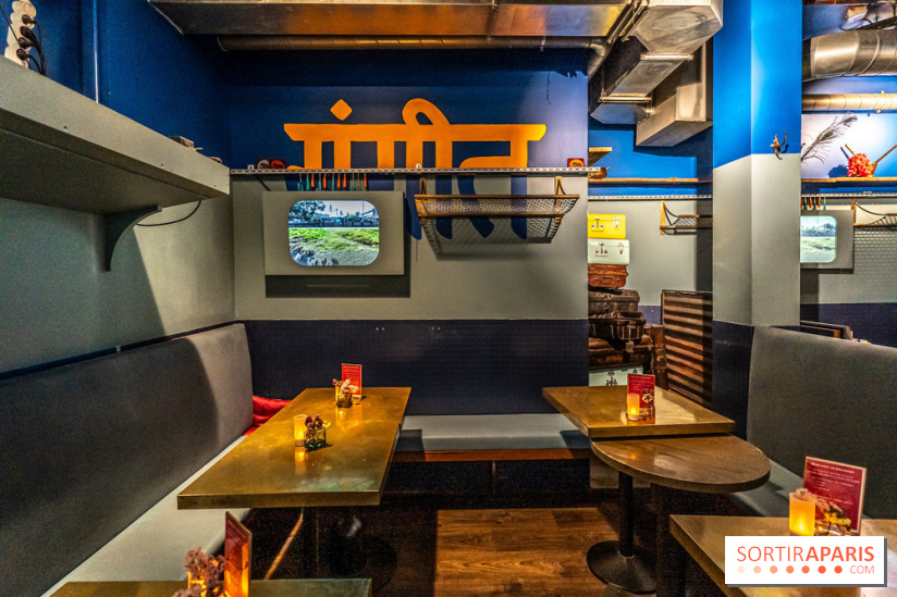 Brunch indien à Paris par Baranaan et Pingwoo -  salle restaurant Paris 10e