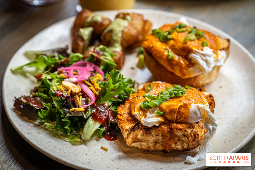 Brunch indien à Paris par Baranaan et Pingwoo -  oeufs Bénédicte au curry