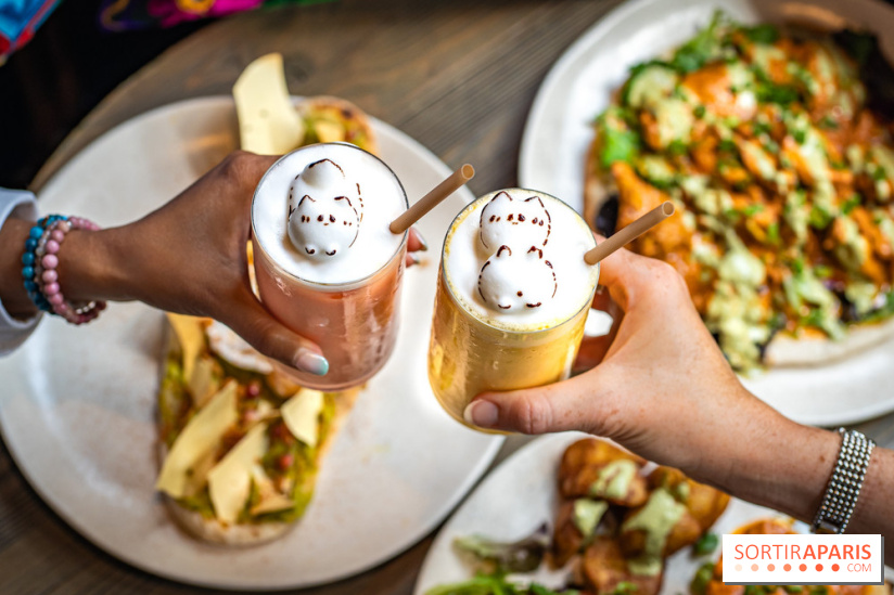 Brunch indien à Paris par Baranaan et Pingwoo -  lassis rose et mangue