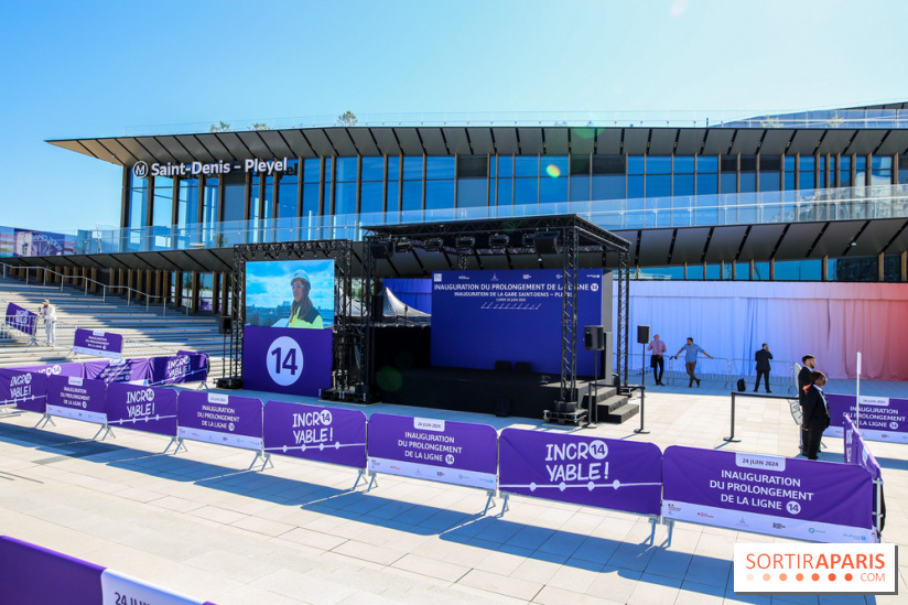 Inauguration du prolongement de la ligne 14, nos photos