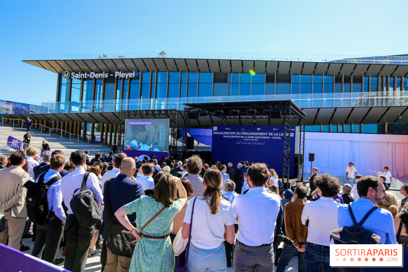 Inauguration du prolongement de la ligne 14, nos photos
