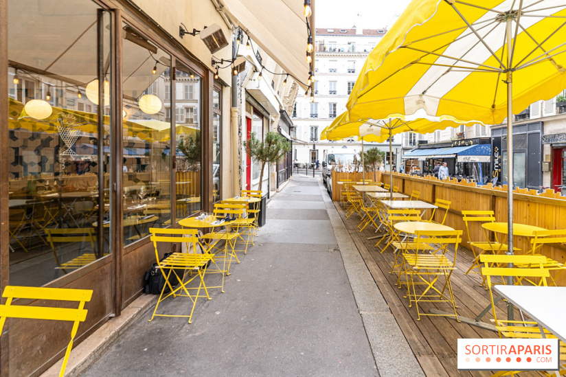 Belle Maison, Bistrot iodé, restaurant de poissons et fruits de mer Paris 9 - terrasse