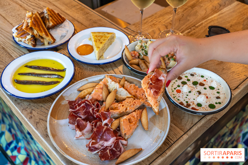 Tina restaurant - bar à Tapas Paris 6  -  pata negra - pan con tomate