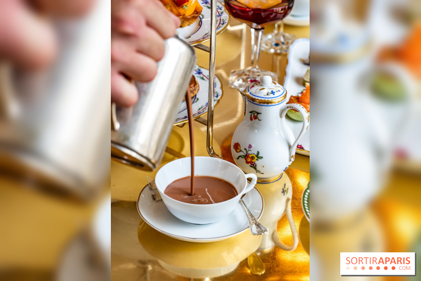 Le Tea Time de la Reine d'Ore à Versailles -  chocolat chaud Ducasse