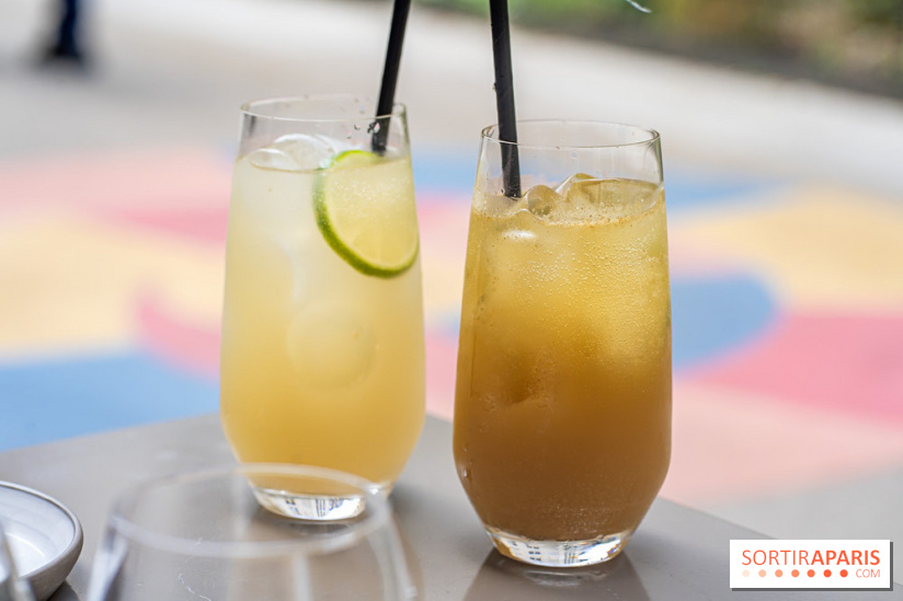 Fana Bistrot, le restaurant bistronomique du 18e avec terrasse et vue Sacré Cœur -  thé glacé - kombucha