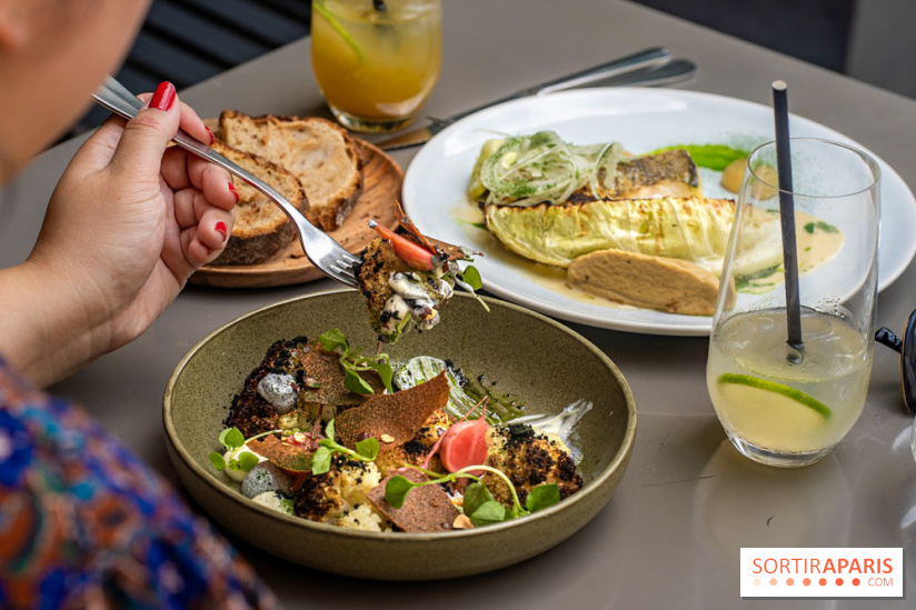 Fana Bistrot, le restaurant bistronomique du 18e avec terrasse et vue Sacré Cœur -  hou fleur végétarien
