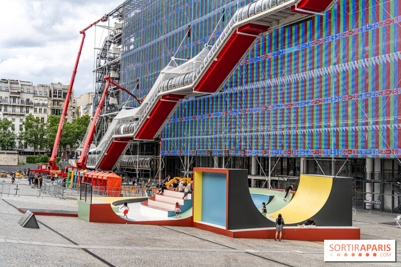Cycloïde Piazza, le skatepark et œuvre d’art de Raphaël Zarka au Centre Pompidou