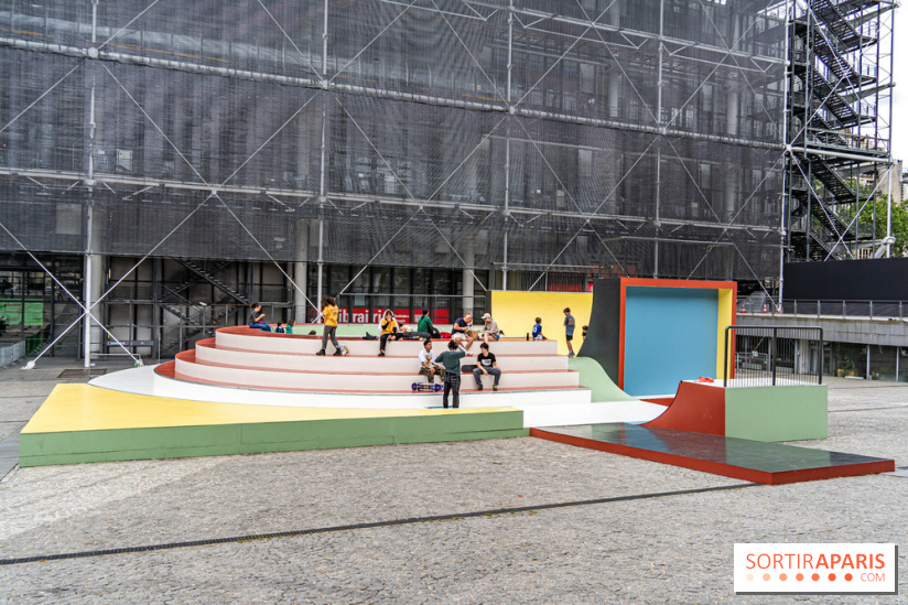 Cycloïde Piazza, le skatepark et œuvre d’art de Raphaël Zarka au Centre Pompidou