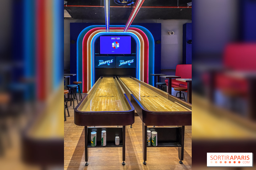 Shuffled, l'enseigne de shuffleboard à Boom Boom Villette - IMG 8534