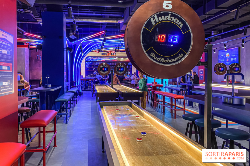 Shuffled, l'enseigne de shuffleboard à Boom Boom Villette - IMG 8586