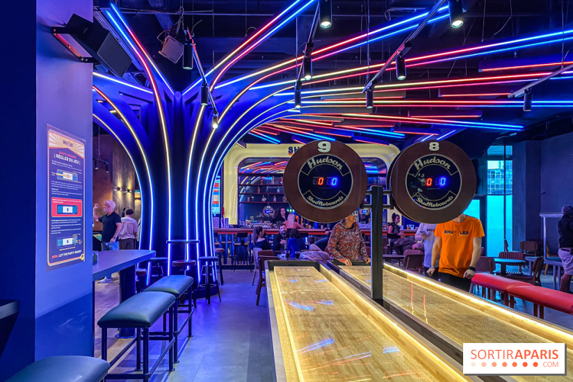 Shuffled, l'enseigne de shuffleboard à Boom Boom Villette - IMG 8593