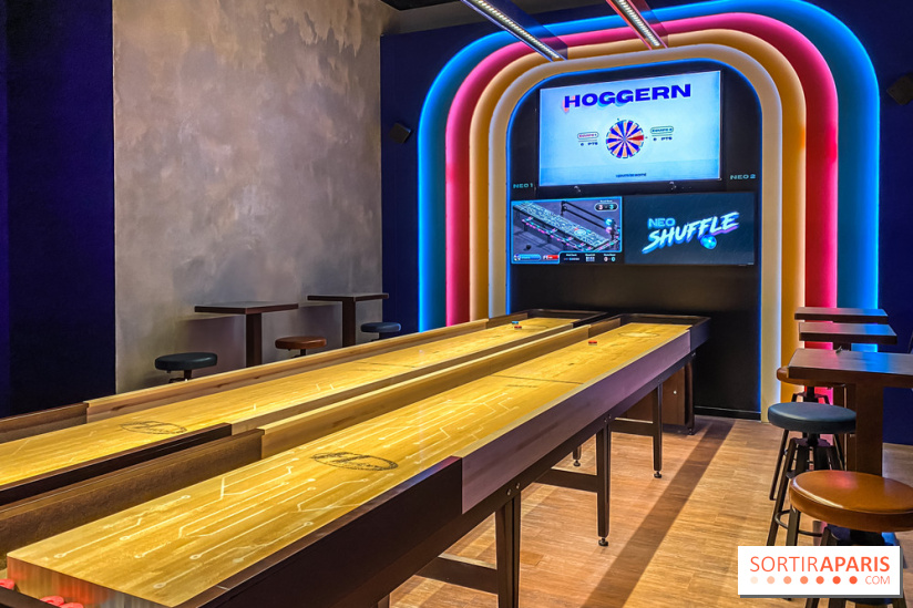 Shuffled, l'enseigne de shuffleboard à Boom Boom Villette - IMG 8599