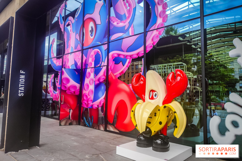 Les homards de l'artiste pop Philip Colbert envahissent la Station F pour une expo gratuite insolite - IMG20240708163345