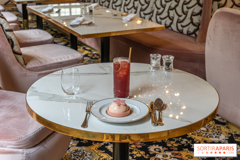 Le Café et la Pâtisserie Pierre Hermé à Versailles - Hôtel Les Lumières - pâtisserie et thé glacé ispahan