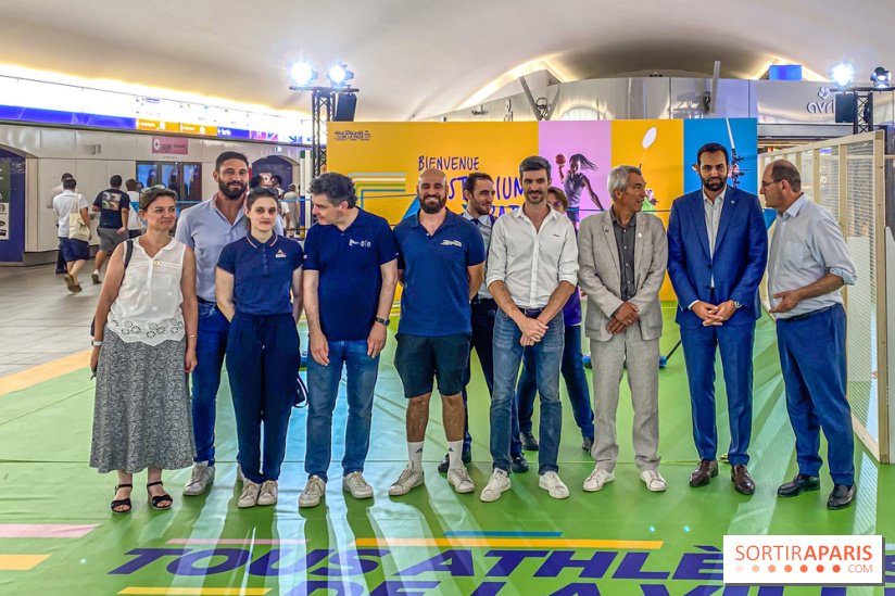 JO de Paris 2024 : animations sportives Stadium RATP à la station Auber - IMG 9286