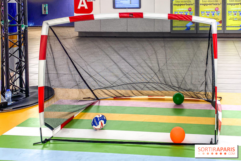 JO de Paris 2024 : animations sportives Stadium RATP à la station Auber - IMG 9300