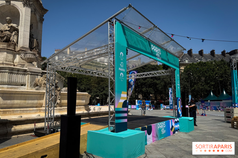 JO Paris 2024 : Fan zone Saint-Sulpice