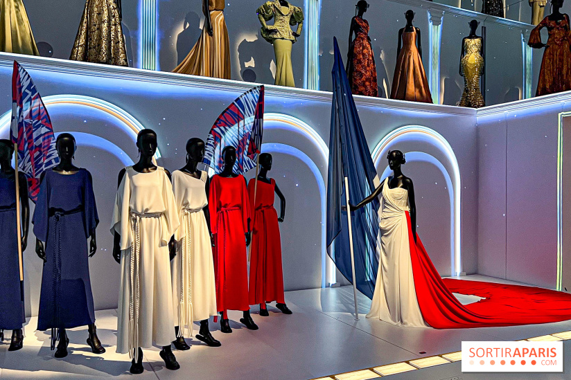 JO paris 2024 : Les tenues de scène de Lady Gaga, Aya Nakamura et Céline Dion exposées à la Galerie Dior  - image00013