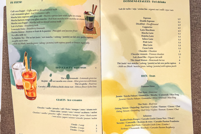 Fu Castella : pâtisserie - salon de thé dans le Marais, goûter et tea time - carte - menu