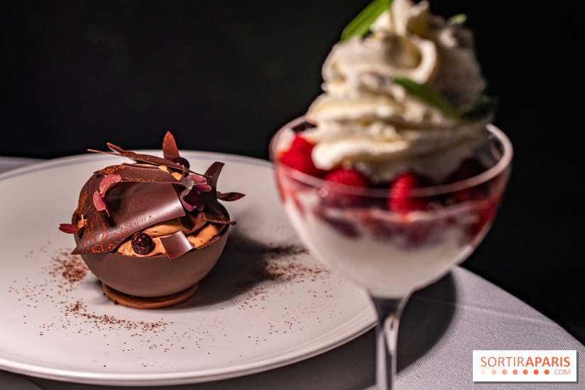 La terrasse dans un jardin avec vue Tour Eiffel du Marguerite 1606 au Domaine de la Reine Margot -  A7C1379