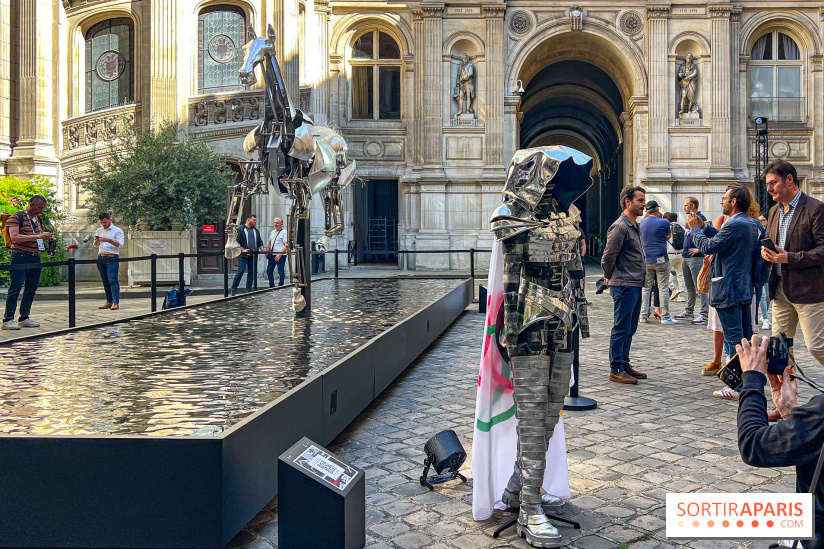 ZEUS, cheval métallique de la cérémonie d'ouverture des JO de Paris 2024 à l'Hôtel de Ville - image00005