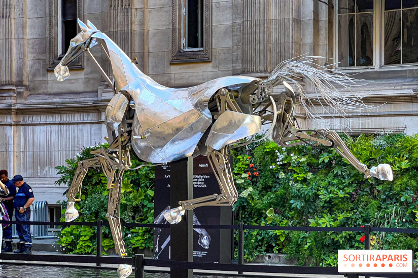 ZEUS, cheval métallique de la cérémonie d'ouverture des JO de Paris 2024 à l'Hôtel de Ville - image00023