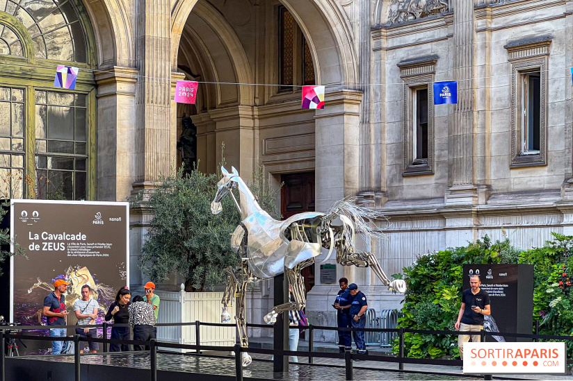 ZEUS, cheval métallique de la cérémonie d'ouverture des JO de Paris 2024 à l'Hôtel de Ville - image00025