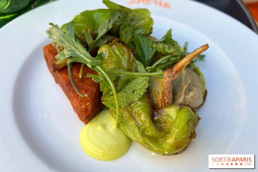 Super Huit - Panisse, artichauts, mayonnaise menthe