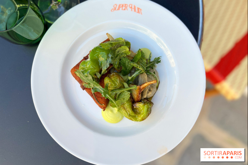 Super Huit - Panisse, artichauts, mayonnaise menthe