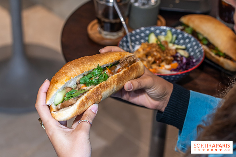 Phin Mi, le coffee shop vietnamien et banh mi Paris 5e -  banh mi hoi an porc mijoté aux 5 épices