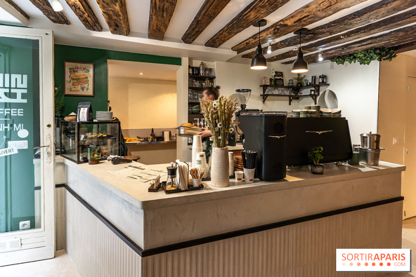 Phin Mi, le coffee shop vietnamien et banh mi Paris 5e -  comptoir