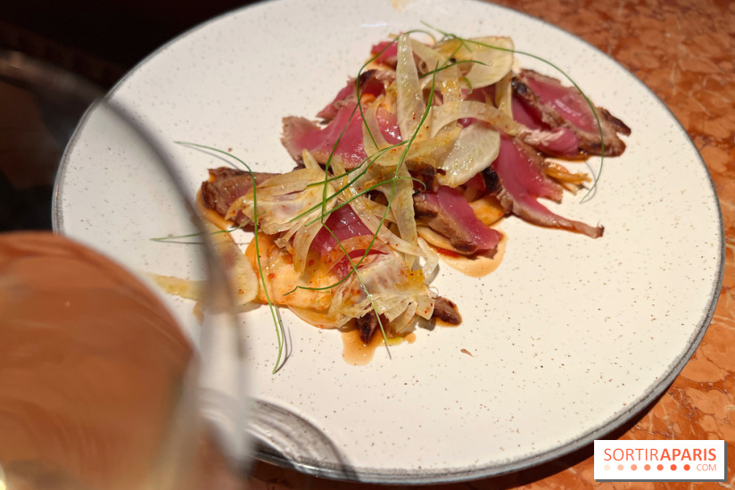 Colère - Tataki de veau, kimchi fenouil