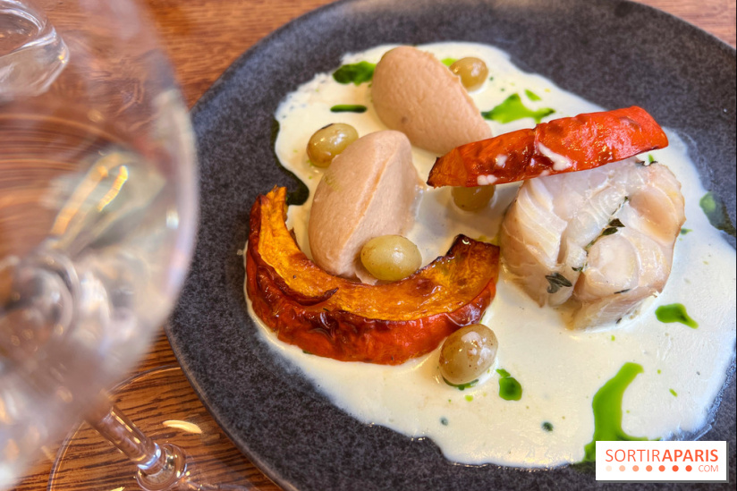 Erso - Lieu jaune, potimarron, sauce vin blanc