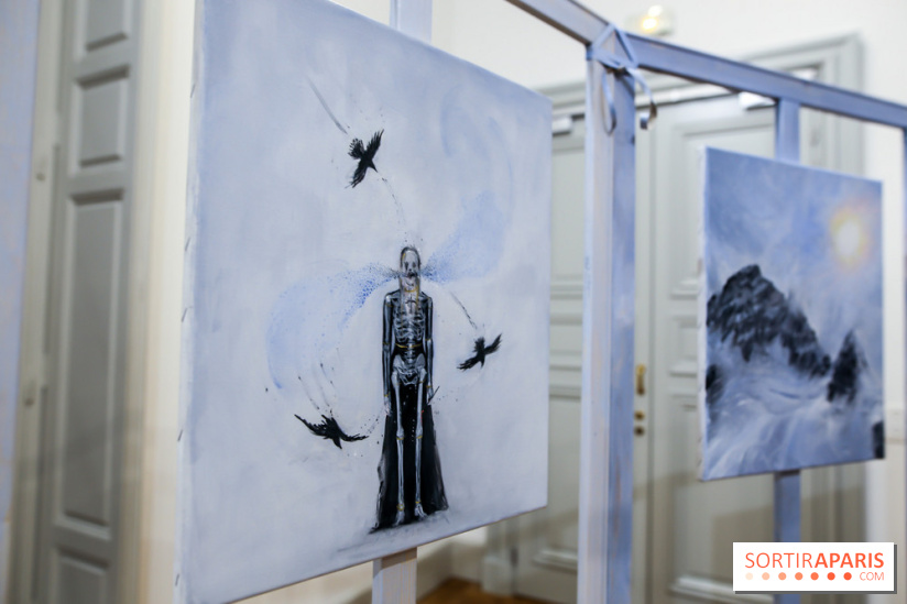 Ylva Snöfrid, exposition Cosmos et Vanitas à l'Institut suédois, nos photos