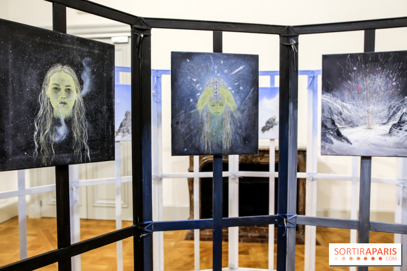 Ylva Snöfrid, exposition Cosmos et Vanitas à l'Institut suédois, nos photos