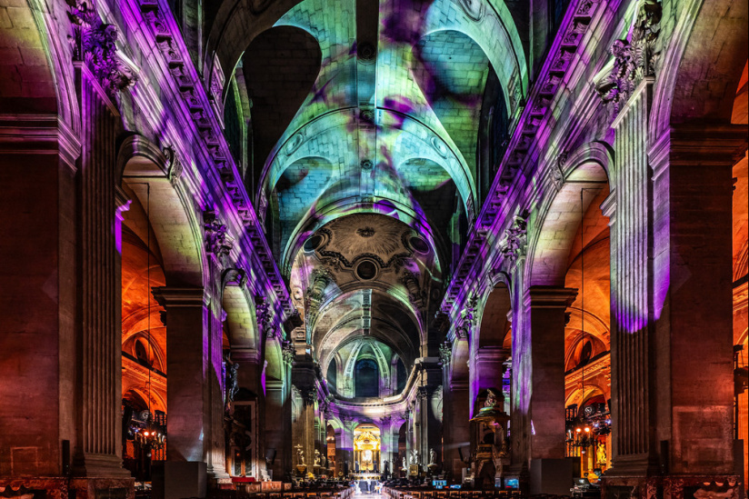 Paris Cœur de Lumières, le spectacle son et lumière à l'église Saint-Sulpice - les photos