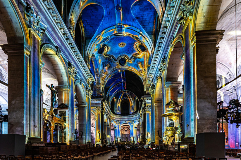 Paris Cœur de Lumières, le spectacle son et lumière à l'église Saint-Sulpice - les photos