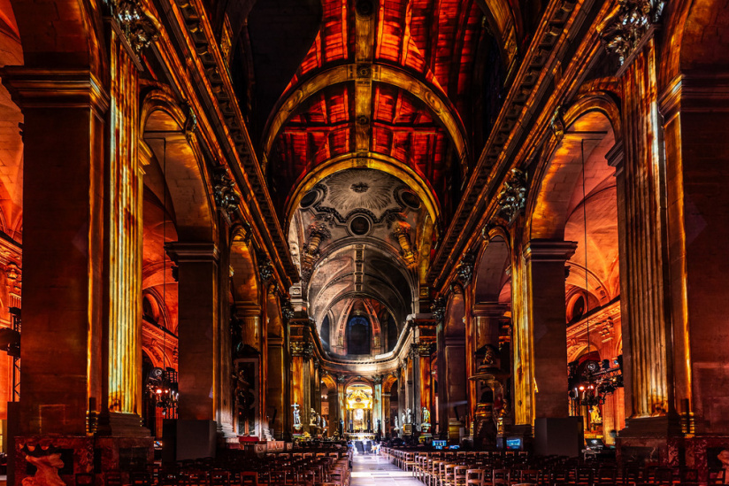 Paris Cœur de Lumières, le spectacle son et lumière à l'église Saint-Sulpice - les photos