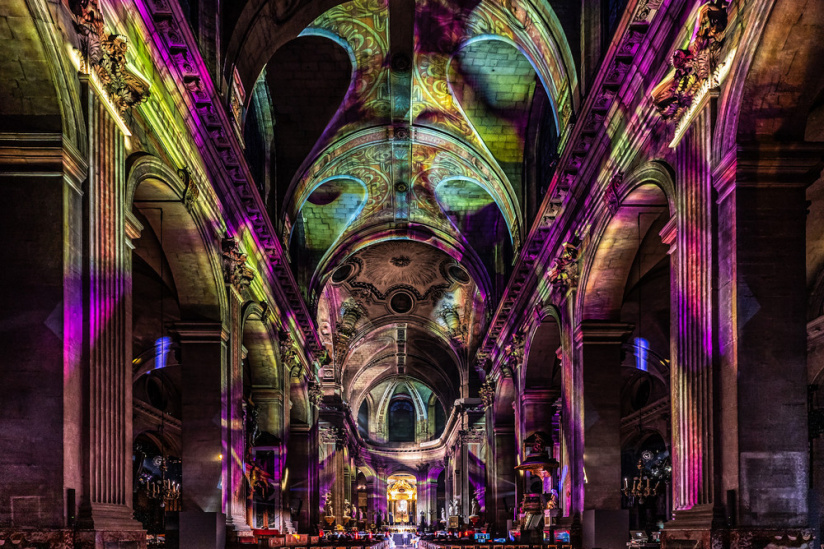 Paris Cœur de Lumières, le spectacle son et lumière à l'église Saint-Sulpice - les photos
