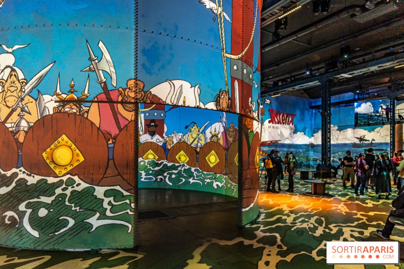 Exposition Astérix à l'Atelier des Lumières, le voyage immersif