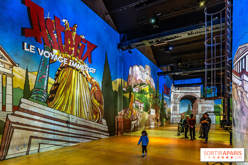 Exposition Astérix à l'Atelier des Lumières, le voyage immersif
