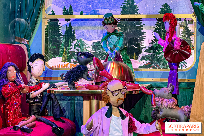 Les vitrines de Noël 2024 du Printemps Haussmann avec Juliette Binoche - image00032