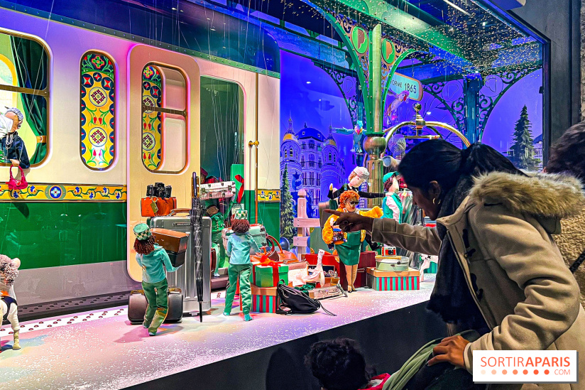 Les vitrines de Noël 2024 du Printemps Haussmann avec Juliette Binoche - image00044